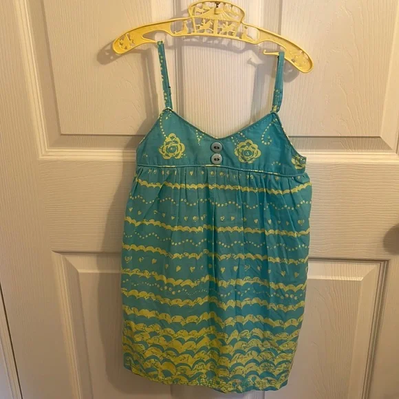 Roxy spaghetti straps top turquoise girls M - Picture 3 of 8